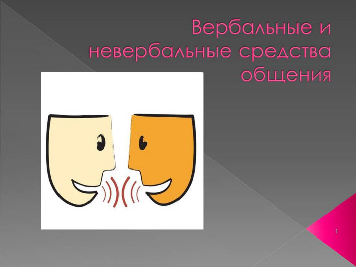 Презентация на тему Вербальные и невербальные средства общения